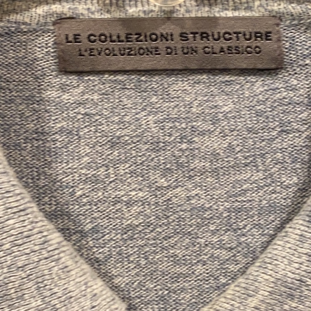 Le Collezioni Structure Collared Sweater Linen Mix - image 4